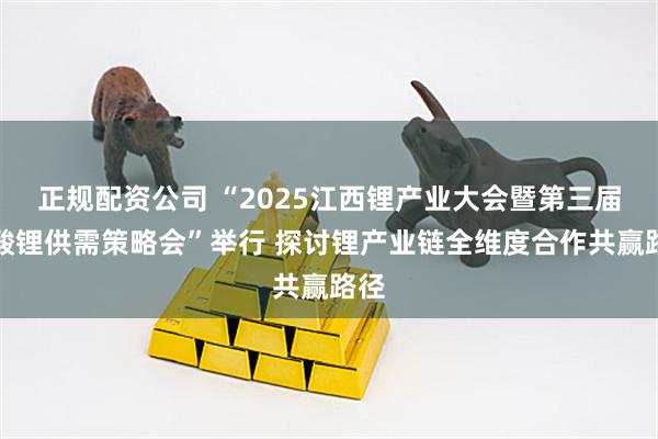 正规配资公司 “2025江西锂产业大会暨第三届碳酸锂供需策略会”举行 探讨锂产业链全维度合作共赢路径